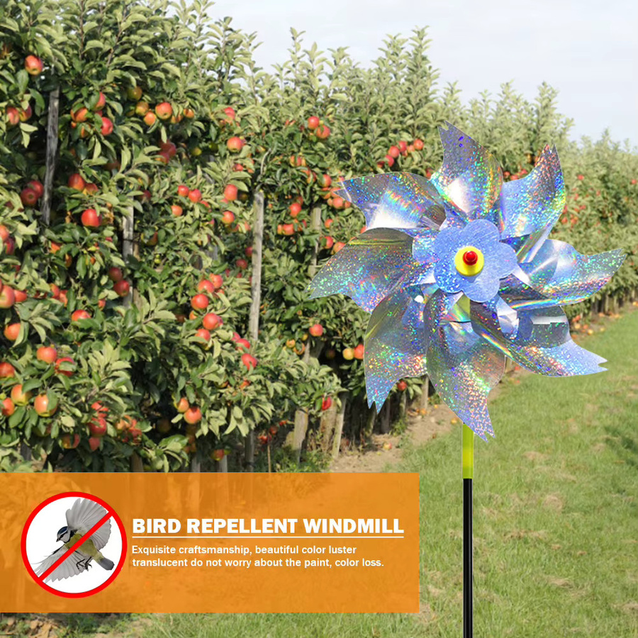 ATUOTIN Windmühlen-Vogelabwehrgerät aus Kunststoff in Mehrfarbig für Garten und Außenbereich - Bild 2