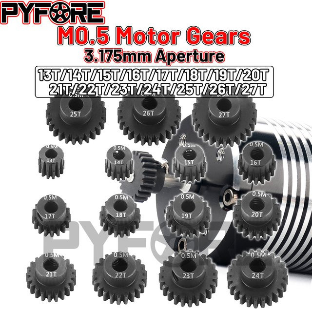 PYFORE M0.5 Motorgetriebe Ritzel, 3,175 mm, 13T - 27T, Zubehör - Bild 1