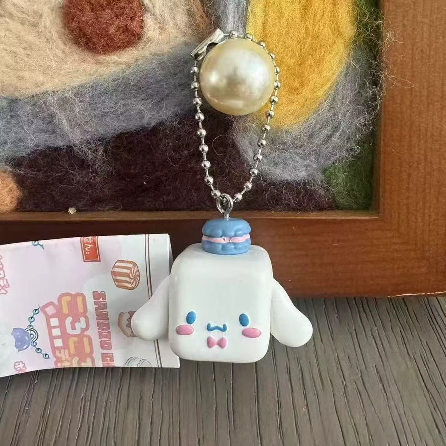 Sanrio Re-ment Cinnamoroll Keroppi Pochacco My Melody Kuromi Bead Chain Charm Blind Box - Bild 3