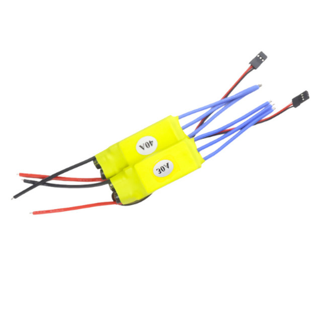 XXD Elektrischer Geschwindigkeit Controller für FPV Quadcopter mit Bananenstecker, 30/40A, Gelb - Bild 1