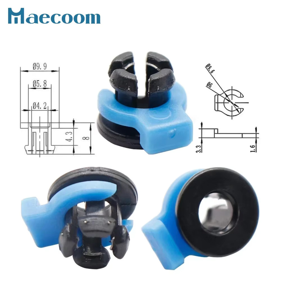 Maecoom Clip Rohr Eingebettete Klemme Bowden Kupplung für Metall V6 Kühlkörper Hotend Rohr 4 mm Spannzange Extruder 3D Drucker Teile in Blau - Bild 2