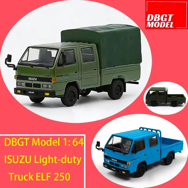 WELLY ISUZU Leicht-LKW ELF 250, Modellfahrzeug, 1:64, Metall, Blau - Bild 1