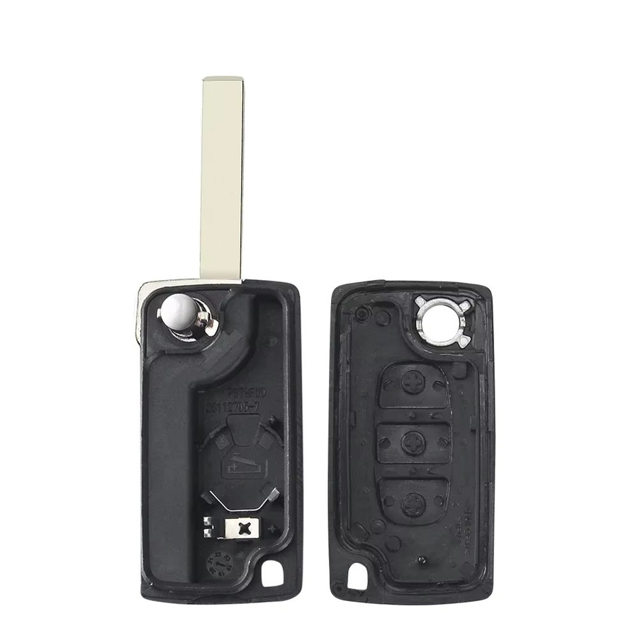 Keyyou Autoschlüssel Fernbedienung für Citroen C4 C5 C6 C8 Xsara Picasso und Peugeot in Schwarz - Bild 3