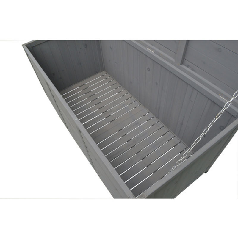 Leco Kissenbox Vintage in Anthrazit-Grau, B/H/T: 132 x 61 x 66 cm - Bild 6