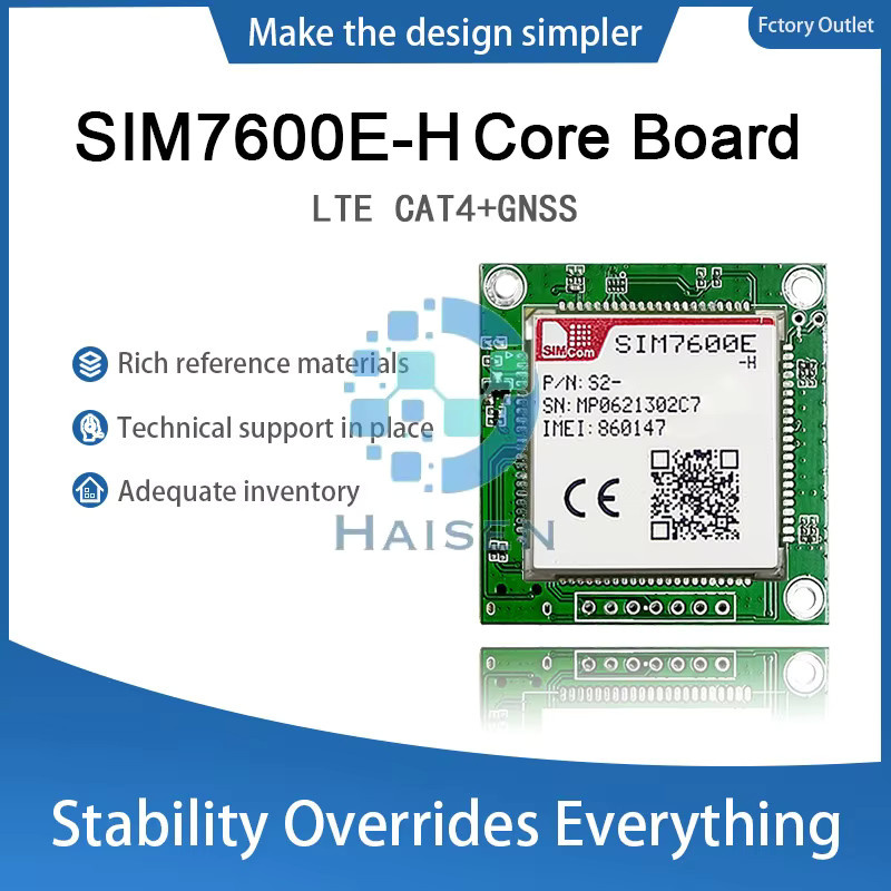 SIMCOM SIM7600E-H Core Board 4G LTE CAT4 GNSS Development Board Modul Modem in Grün - Bild 2