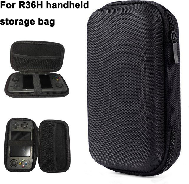 BOYHOM R36H Hard Case Schutzhülle für Retro Spielkonsole, Wasserdicht und Stoßfest, Schwarz - Bild 1