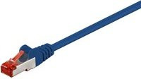 goobay Patchkabel Cat.6 S/FTP PiMF Ethernet LAN RJ-45 Blau 0,15 m - Bild 1