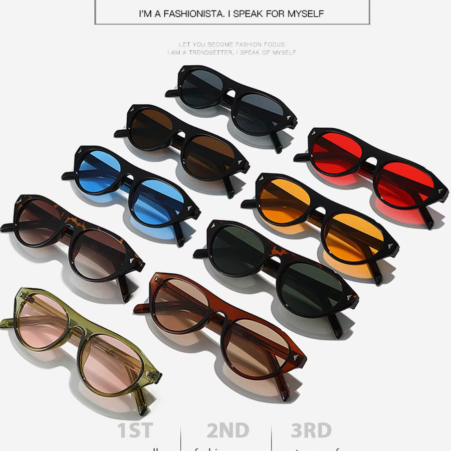 Salutami Cat-Eye-Sonnenbrille, Vollrand, Kunststoff, Damen, Schwarz, Multicolour, Braun - Bild 3
