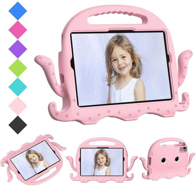 Xiaomi Kinder Schutzhülle mit Oktopus-Cartoon-Design für Redmi Pad SE 11 2025 und Pad 6/6 Pro/SE 11 Zoll, Waschbares EVA, Rosa - Bild 1