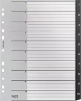 Leitz Registermappe Recycle A4 Schwarz mit Zahlenregister 1-10 aus recycelbarem Kunststoff - Bild 1