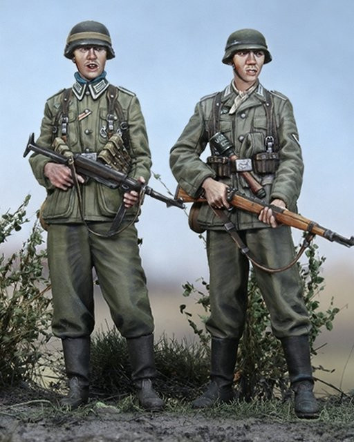 JIJIE Deutsches Infanterie-Set, Modellbausatz, Maßstab 1:35, 2-teiliges Set - Bild 1