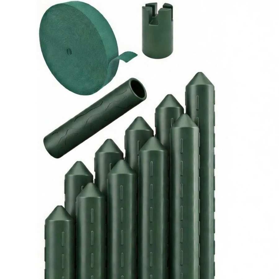 TTL GARDEN Rankstäbe Grün, 10er Set, Stahlkern mit Kunststoffbeschichtung, Höhe: 180 cm - Bild 2