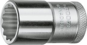 Gedore Steckschlüsseleinsatz Nuss 1/2 Zoll 14 mm Weite 12-kant silberfarben verchromter Stahl - Bild 1