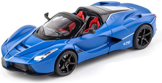 Linyi toy car Laferraris Sportwagenmodell, 1:24, Metall, mit Licht und Ton - Bild 1