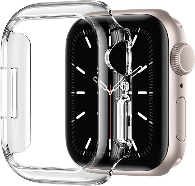 SAMUTAX Displayschutzfolie für Apple Watch, Silikon, transparent - Bild 1