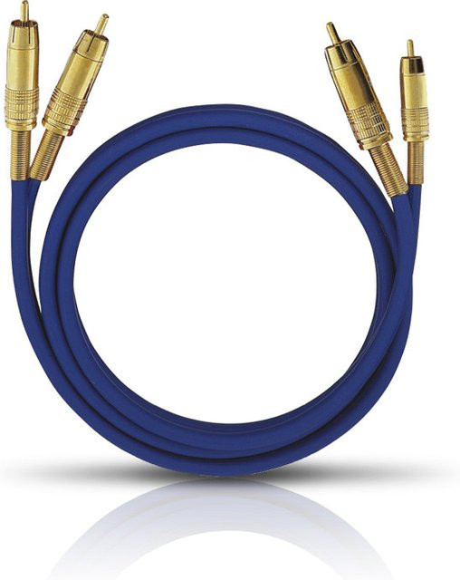 Oehlbach NF 1 MASTER SET Audio Cinch-Kabel blau, Länge: 1 m - Bild 1