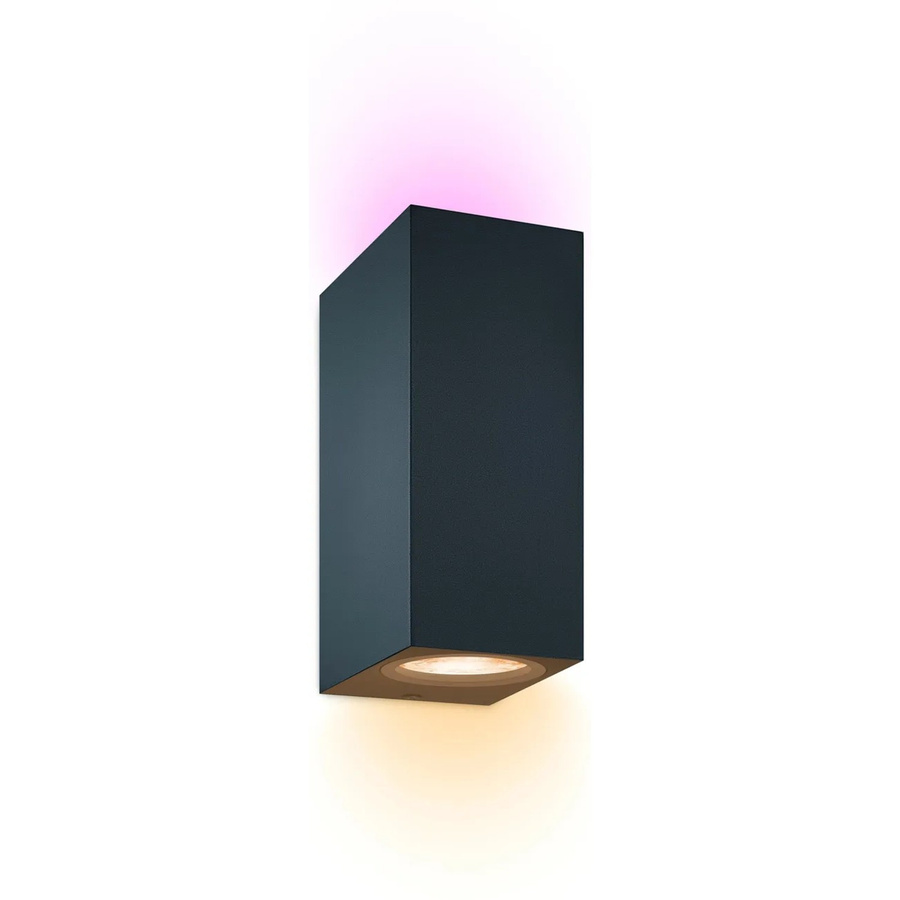 WiZ LED Wandleuchte Up & Down mit Bewegungssensor, Tunable White & Color, Schwarz - Bild 3