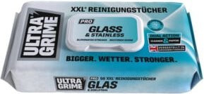 nuvik Reinigungstuch für Glas und Edelstahl in Blau, Profipackung - Bild 1