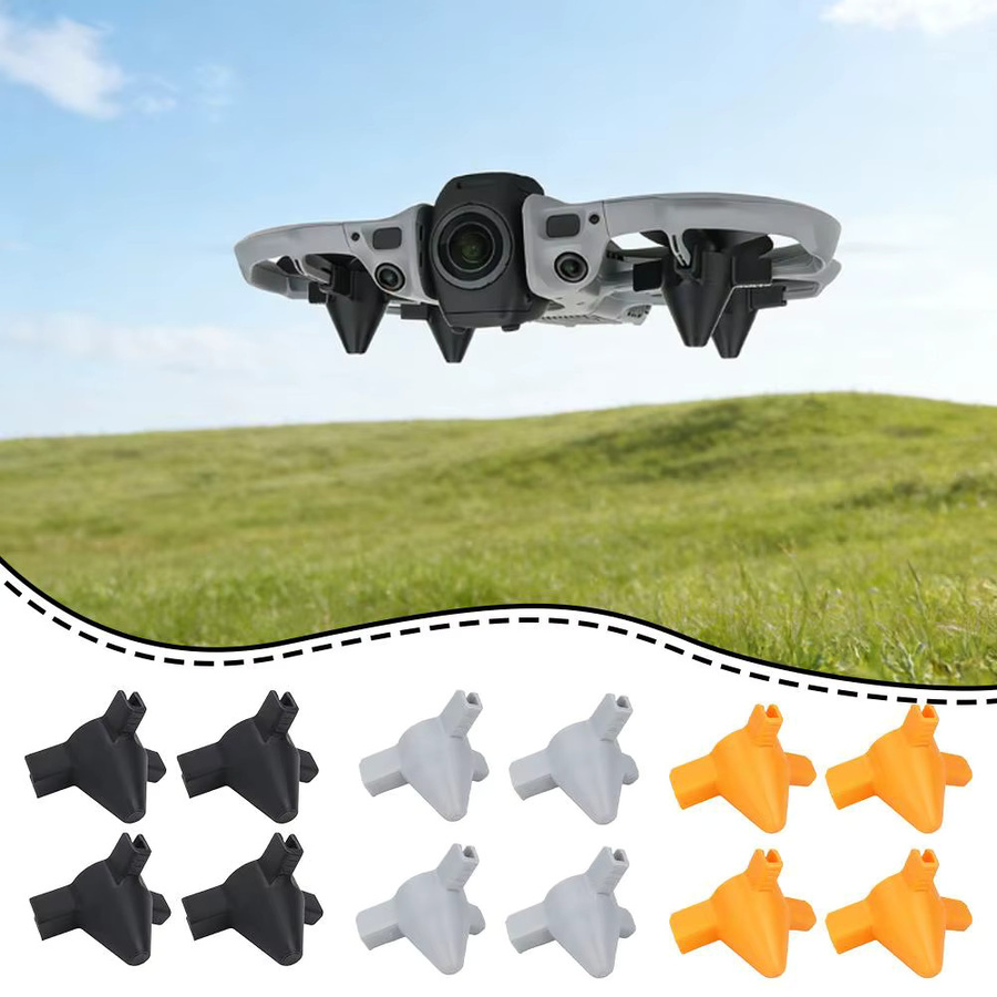 4 Stück DJI AVATA 360 Fußpolster in Orange zur Erhöhung des Landegestells als Schnellverschluss-Verlängerungsbeine - Bild 2