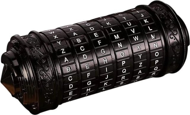 Da Vinci Code Mini Cryptex Lock-Puzzleboxen, schwarz - Bild 1