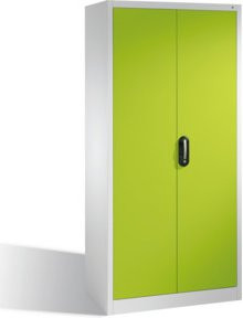 C+P Akten-Garderobenschrank Acurado mit Drehtüren, Front Viridingrün, Korpus Lichtgrau, H: 195,0 cm, B: 93,0 cm, T: 40,0 cm - Bild 1