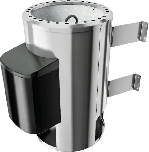 Karibu Finnischer Saunaofen 3,6 kW Elektro in Silber aus Edelstahl für externe Steuerung - Bild 1
