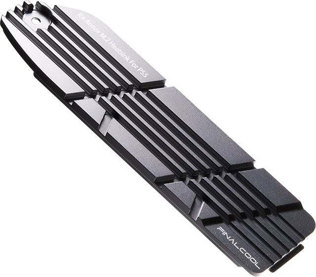 FinalCool IceArmor PS5 Kühlkörper für interne PCIe M.2 NVMe 4.0 SSD, Magnesium-Aluminium-Legierung, Grau - Bild 1