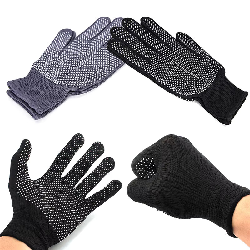 2 Stück Hitzebeständige Styling-Handschuhe für Haarstyling, Schwarz - Bild 5
