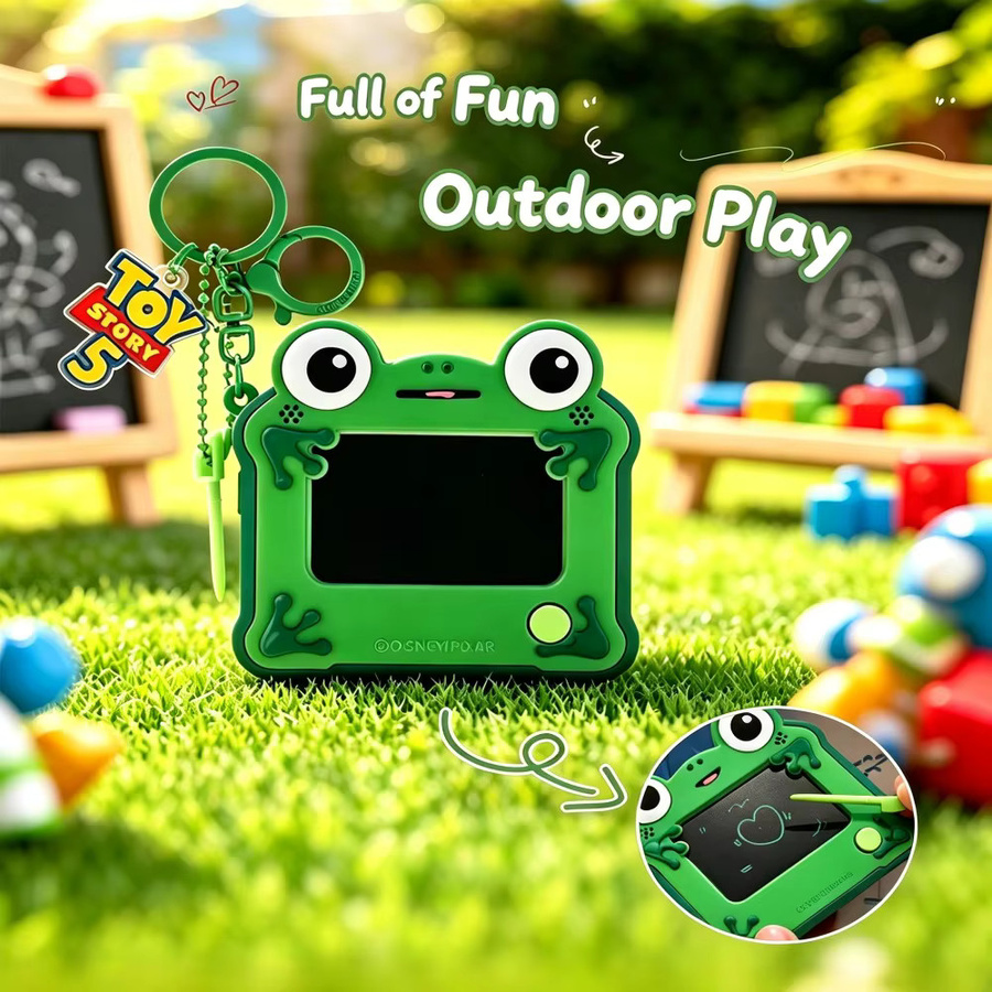 Disney Toy Story 5 Frosch-Lilypad LCD Mini-Zeichenbrett Schlüsselanhänger, löschbares Zeichenspielzeug - Bild 5