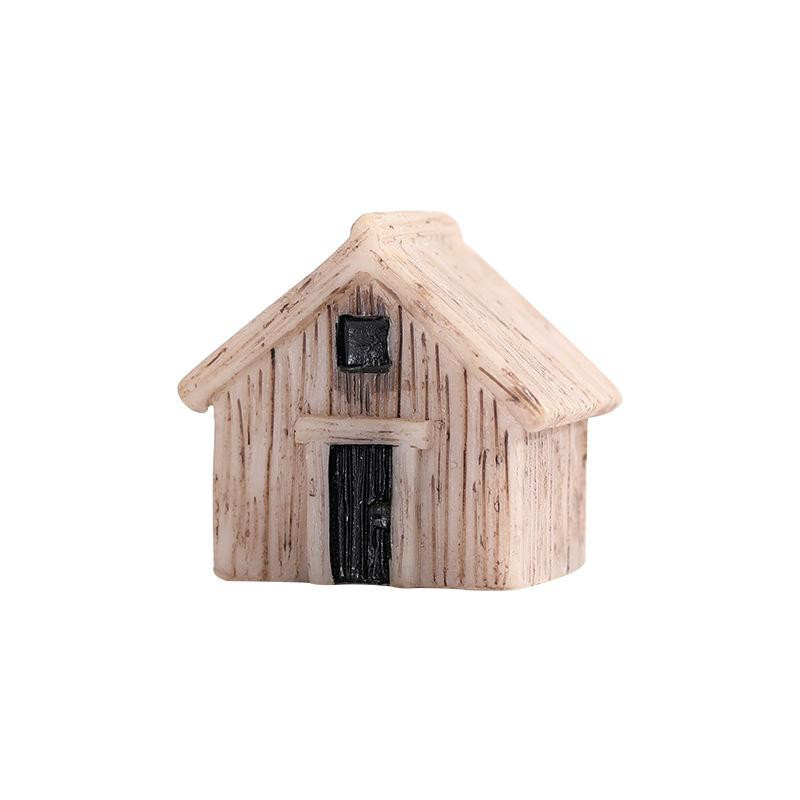 Holzhaus Gebäude Dorf Ornament Miniaturen aus Harz, 1-teiliges Set - Bild 2