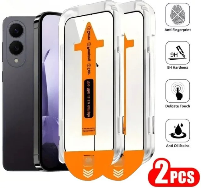 2 Stück HD-Vollbildschutz aus gehärtetem Glas für Samsung Galaxy S24, transparent - Bild 1