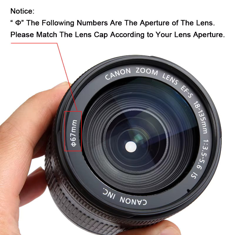 VORILYNEX Anti-Verlust Kamera Frontlinsenabdeckung in Schwarz für Canon Nikon Sony Fuji Lumix DSLR Objektive - Bild 4