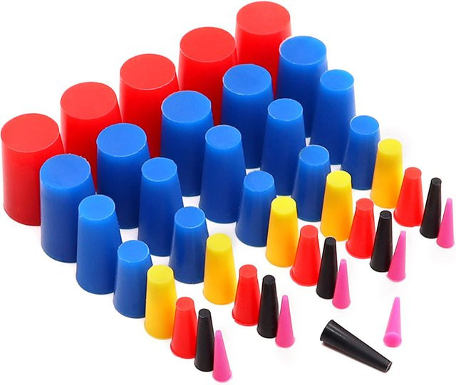SUITU Konische Silikon-Stopfen aus Kautschuk, 40 Stück, Multicolour, Größe 1/16 bis 3/4 Zoll - Bild 1