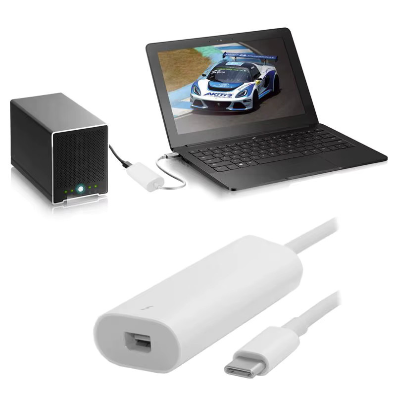 Apple USB-C auf Thunderbolt 2 Adapter Konverterkabel A1790 in Weiß für MacBook Pro, Air, Mac Mini und Mac Pro - Bild 2