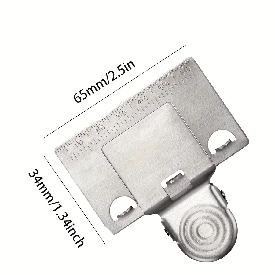 Mini-Metall-Maßband-Clip-Halter in Silber für präzises Messen und Lokalisieren bei der Holzbearbeitung - Bild 2
