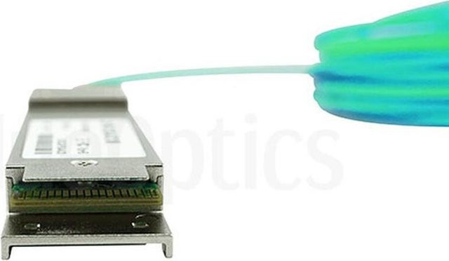 BlueOptics QSFP28 OM3 Glasfaserkabel Aqua Q28-AOC-5M-EE-BO mit 5 m Länge - Bild 1