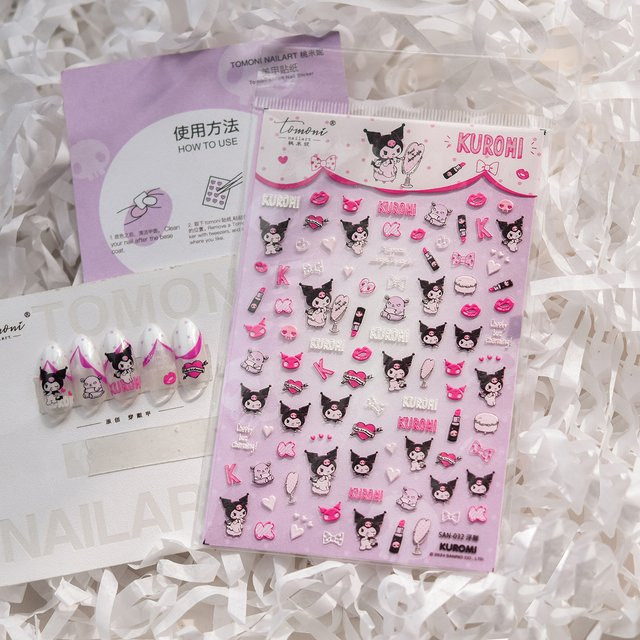 Sanrio Cinnamoroll Kuromi My Melody Nagelaufkleber - Bild 1