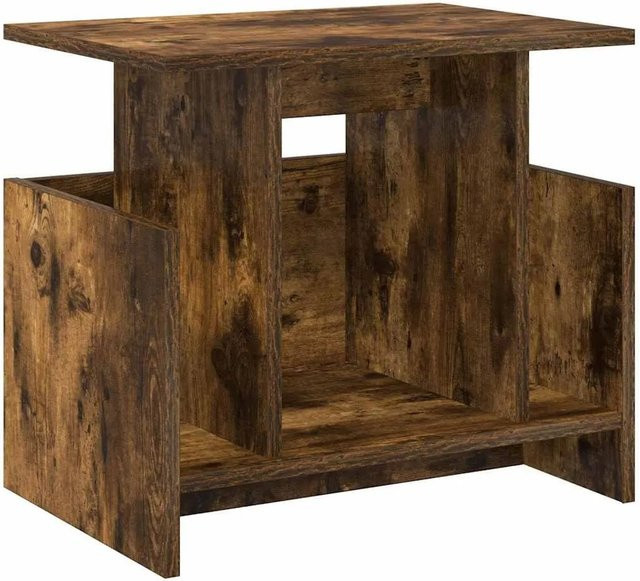 vidaXL TV-Ständer aus Holz in Geräucherte Eiche, Modernes Design, B/T/H: 50 x 35 x 45 cm - Bild 1