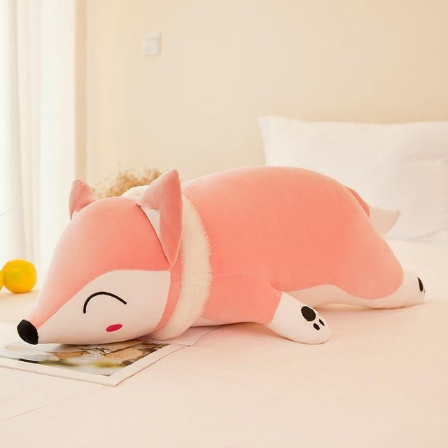 BC Pet Supplies Fuchs Plüschkissen, rosa, 35cm - Bild 1