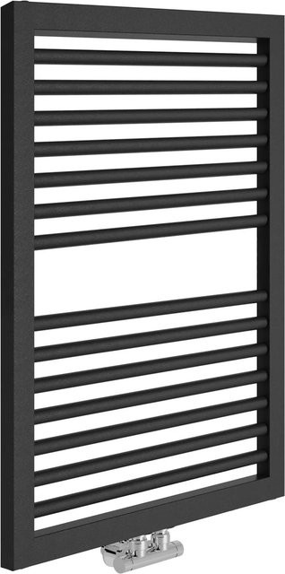 Sanotechnik Badheizkörper Rimini Handtuchhalter Anthrazit mit Mittelanschluss B/H/T: 60 x 82,3 x 3 cm - Bild 1