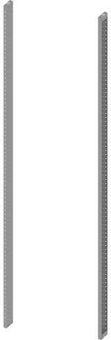Siemens Trägerausbau aus Stahl in Silber, Verteilungsschrank, Breite: 80,0 cm, Höhe: 180,0 cm - Bild 1