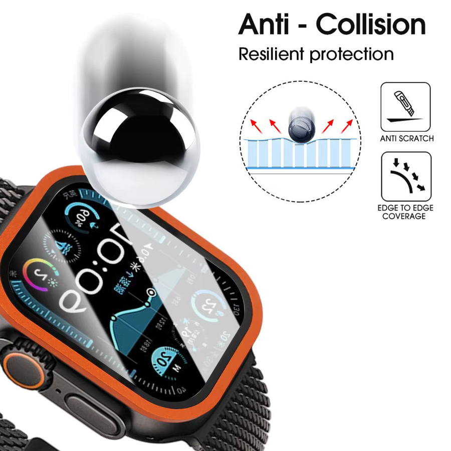 BAPPSUS Displayschutz Titanlegierung, gehärtetes Glas, Apple Watch Ultra 49 mm, Unisex - Bild 2
