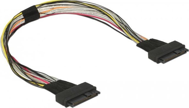 DeLOCK Internes SAS-Kabel U.2 SFF-8639 auf U.2 SFF-8639, Schwarz, Länge: 50 cm - Bild 1