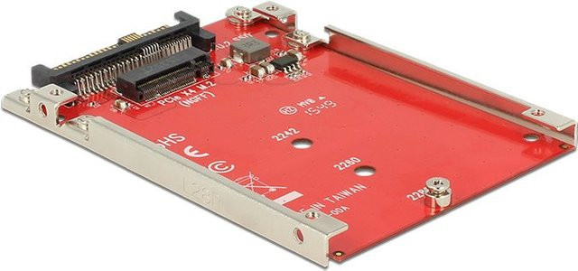 Delock Schnittstellen-Konverter von U.2 SFF-8639 auf M.2 NVMe Key M SSD 7 mm (62725) - Bild 1