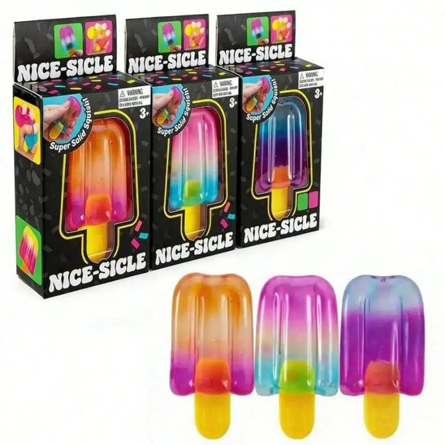 Würfel-Nice-Sicle Squishy Spielzeug, Eiscreme, Sensorischer Stressabbau - Bild 1