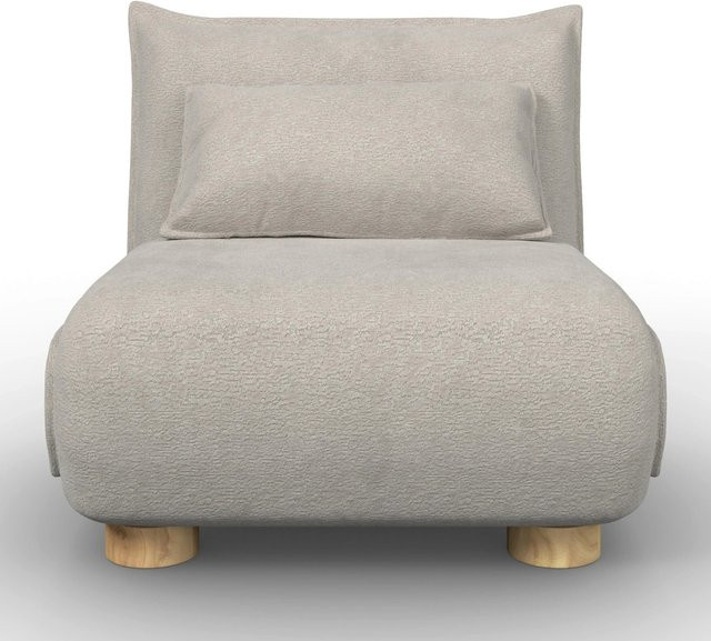 Bessagi Home Schlafsessel Bella Relaxsessel aus Bouclé in Beige - Bild 1
