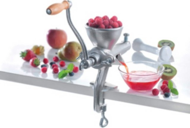 Citrus-Presse aus Metall in Silber - Bild 1