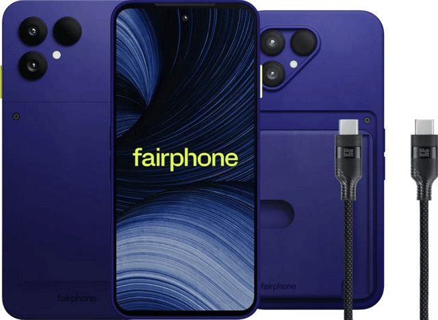 Fairphone 6+ Smartphone 256GB Blau 5G mit Basis-Zubehörset - Bild 1