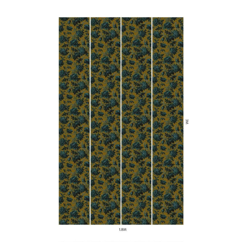 House of Hackney Tapete Opia in Bronze mit floralem Boho-Design und botanischem Muster - Bild 4