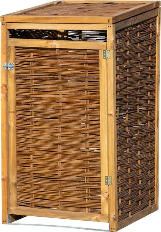 dobar Mülltonnenbox aus ungeschälter Weide in verschiedenen Ausführungen - Bild 1